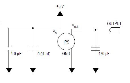 picture showing the reference circuit of the design schematic for the IC MPXV7007G